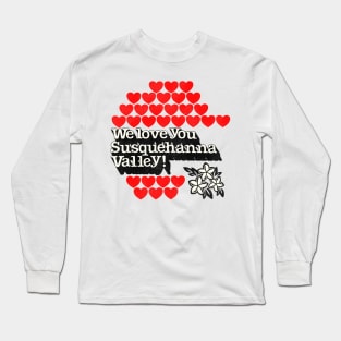 Vintage Travel We Love You Susquehanna Valley PA Long Sleeve T-Shirt